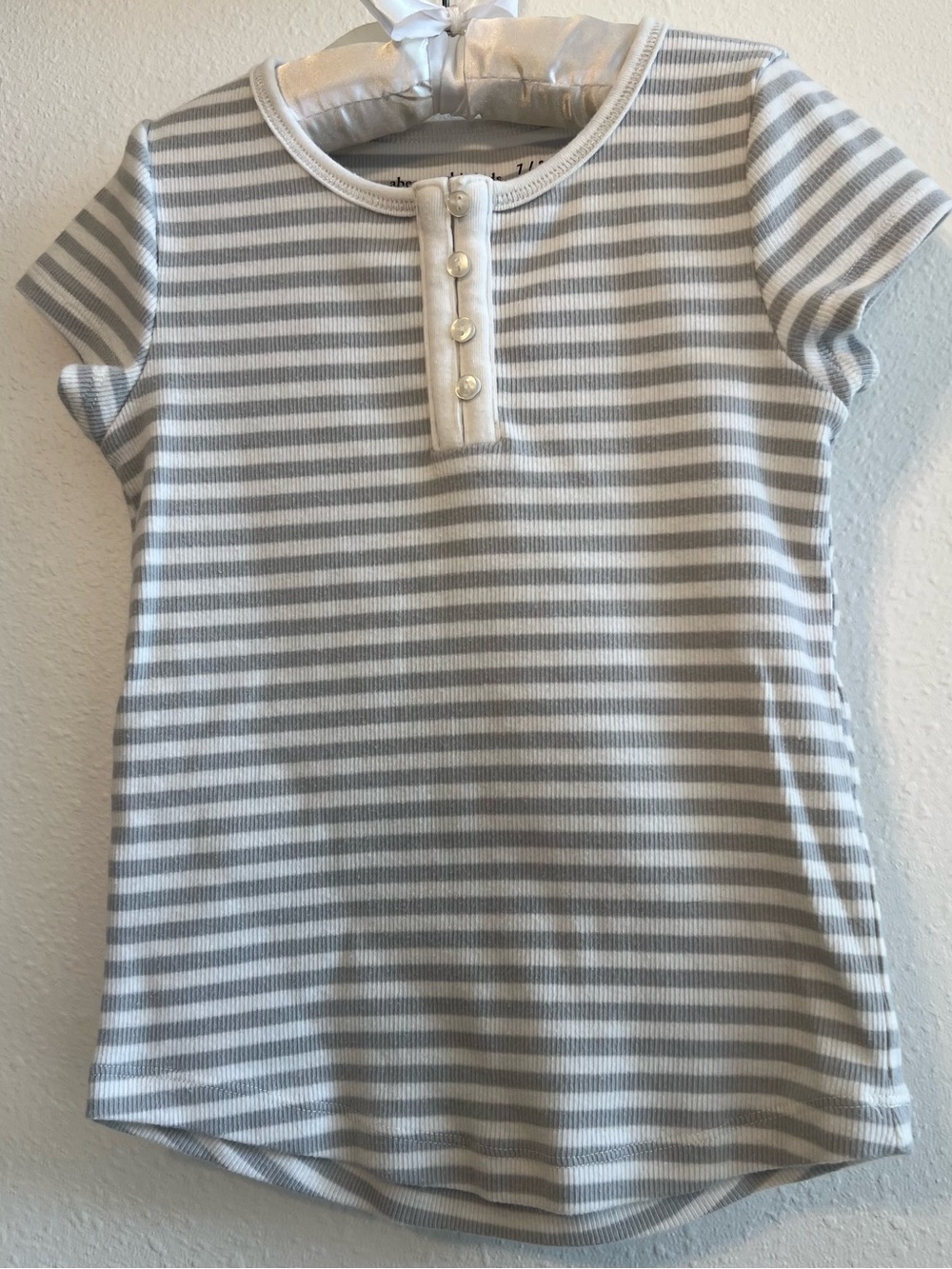 Abercrombie kids Short-Sleeve Striped Ribbed Henley Top